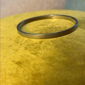 Minimalist Silver Bangle Bracelet - Women's Jewelry